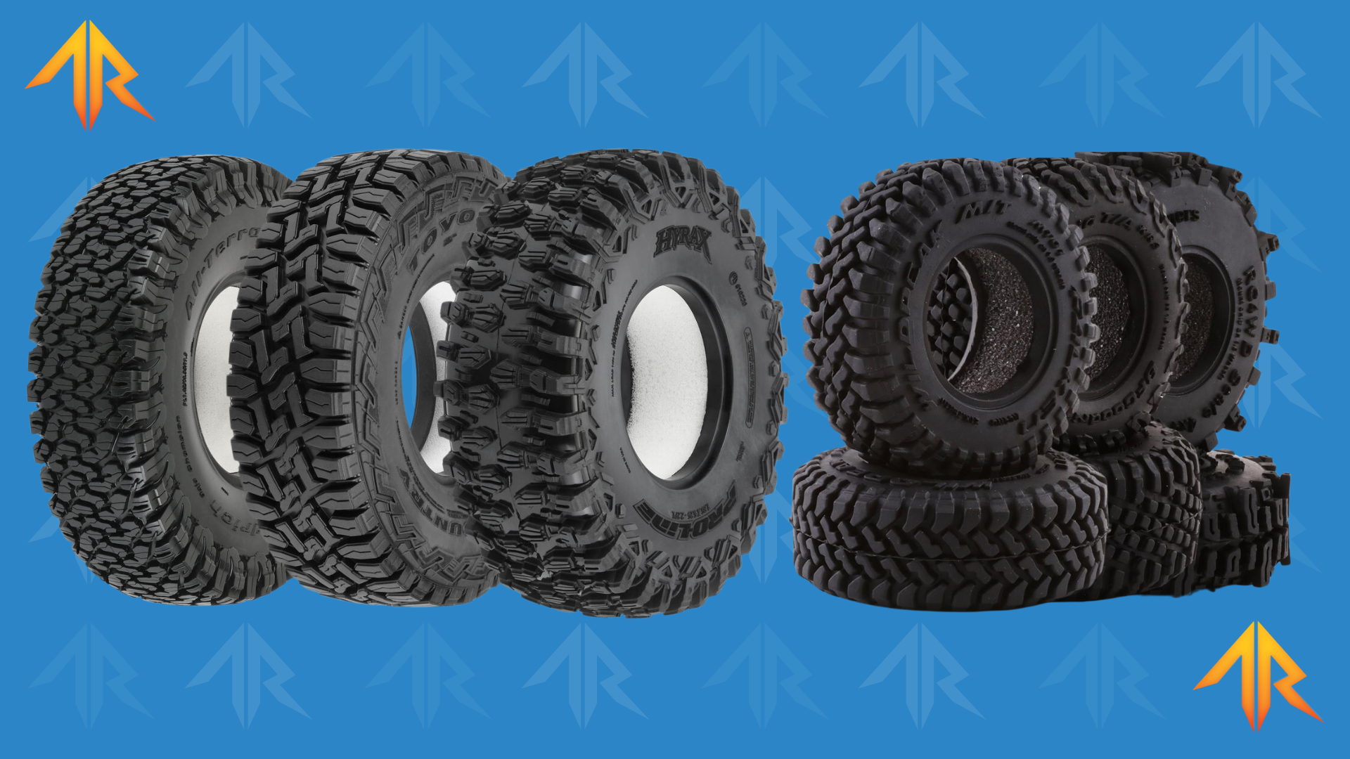 RC 1/24 & 1/18 1.0" Crawling Tires