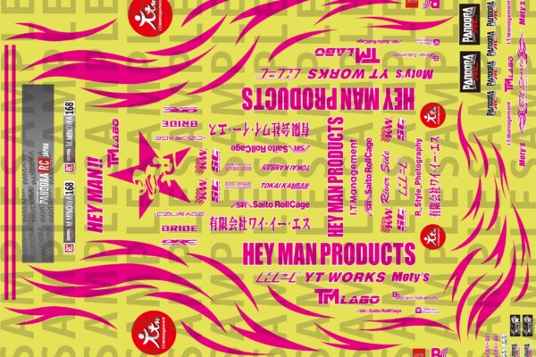 Pandora RC Vinyl Logo & Sticker Sheet (Masayo Minowa Spec)