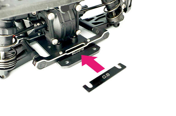 Reve D Alu. Suspension Mount Spacer (1.0mm, 2pcs)