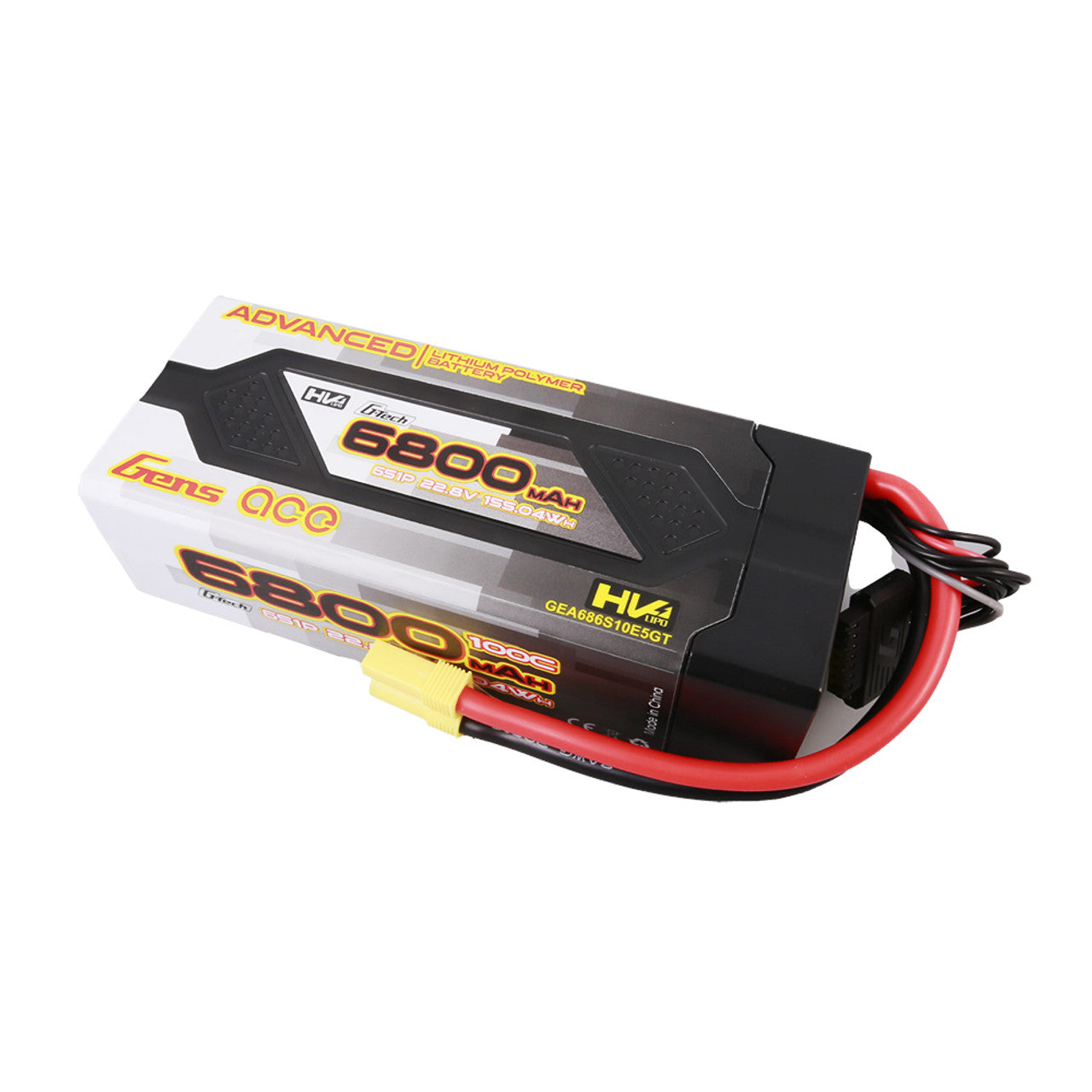 Gens Ace G-Tech Advanced Smart 6S LiHV Battery 100C (22.8V/6800mAh) w/EC5 Connector
