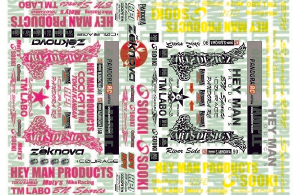 Pandora RC Vinyl Logo & Sticker Sheet (Hey Man Products)