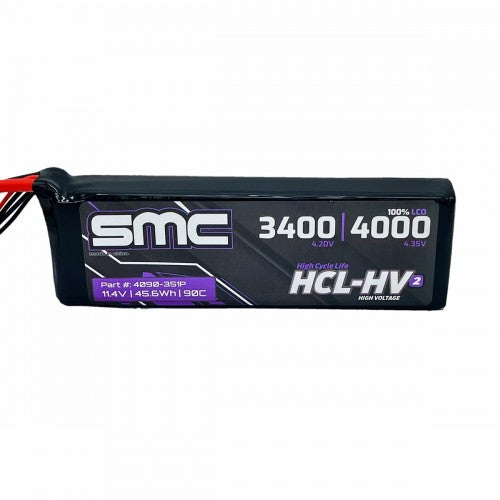 HCL-HV2 Flight 11.4V/3S 4000mAh 90C Flight Lipo Battery