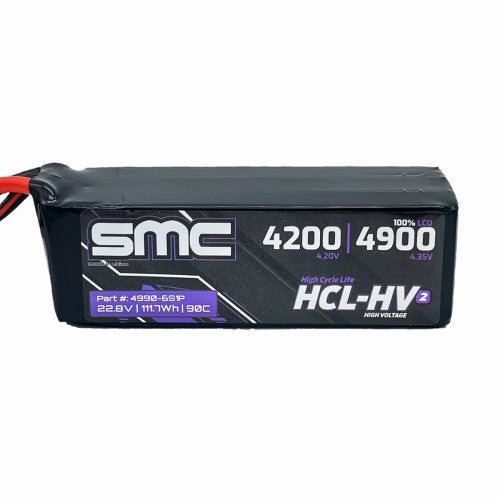 HCL-HV2 Flight 22.8V/6S 4900mAh 90C Flight Pack Lipo Battery
