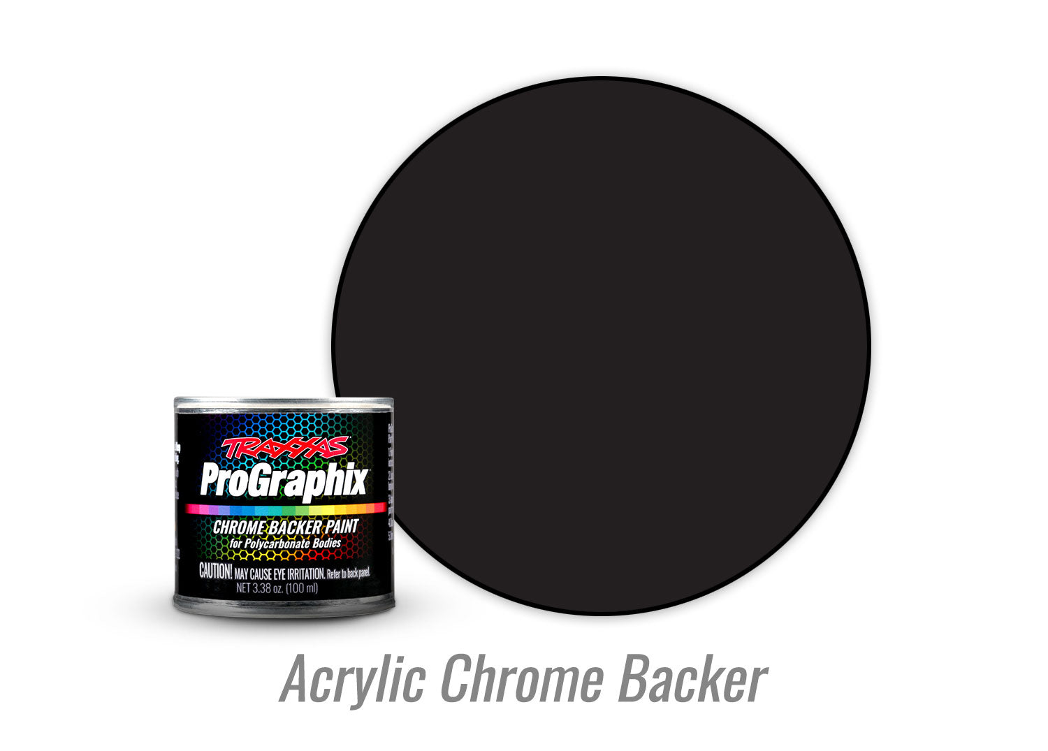 Traxxas ProGraphix® Chrome Paint Acrylic Black Backing