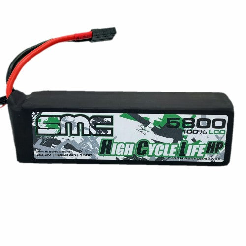 SMC HCL-HP 6S 22.2V 5800mAh 150C G10 Protection Plates LiPo Battery