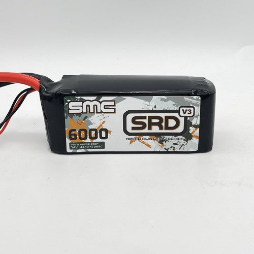 SMC SRD-V3 2S 7.4V 6000mAh 250C Shorty Softcase Drag Racing LiPo Battery
