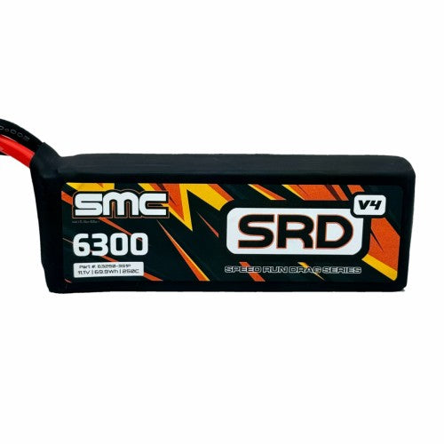 SMC Batteries SRD-V4 11.1V 6300mAh 250C Speedrun Lipo Pack