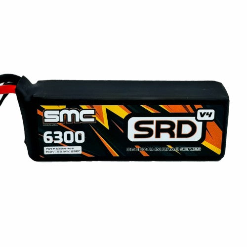 SMC Batteries SRD-V4 14.8V 6300mAh 250C Speedrun Lipo Pack