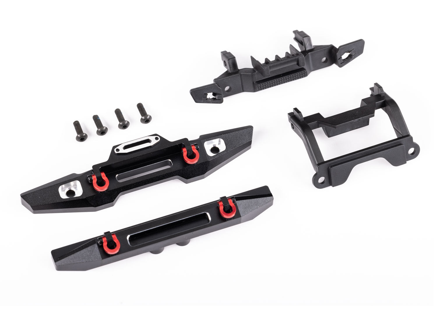 Traxxas TRX-4M Defender Aluminum Bumper Set (Black)