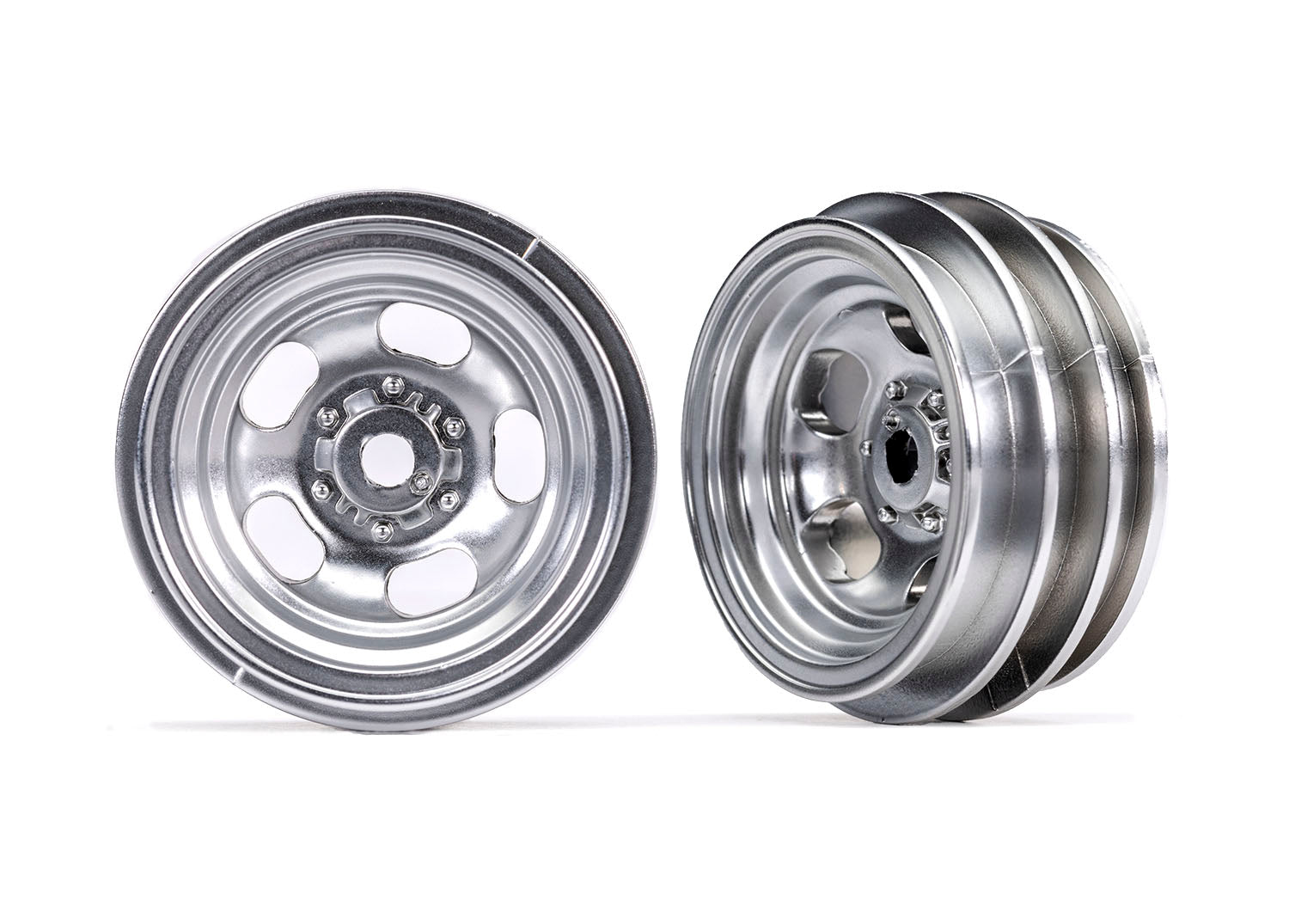 Traxxas TRX-4M Wheels Chrome 1.0" (2) F-150 High Trail