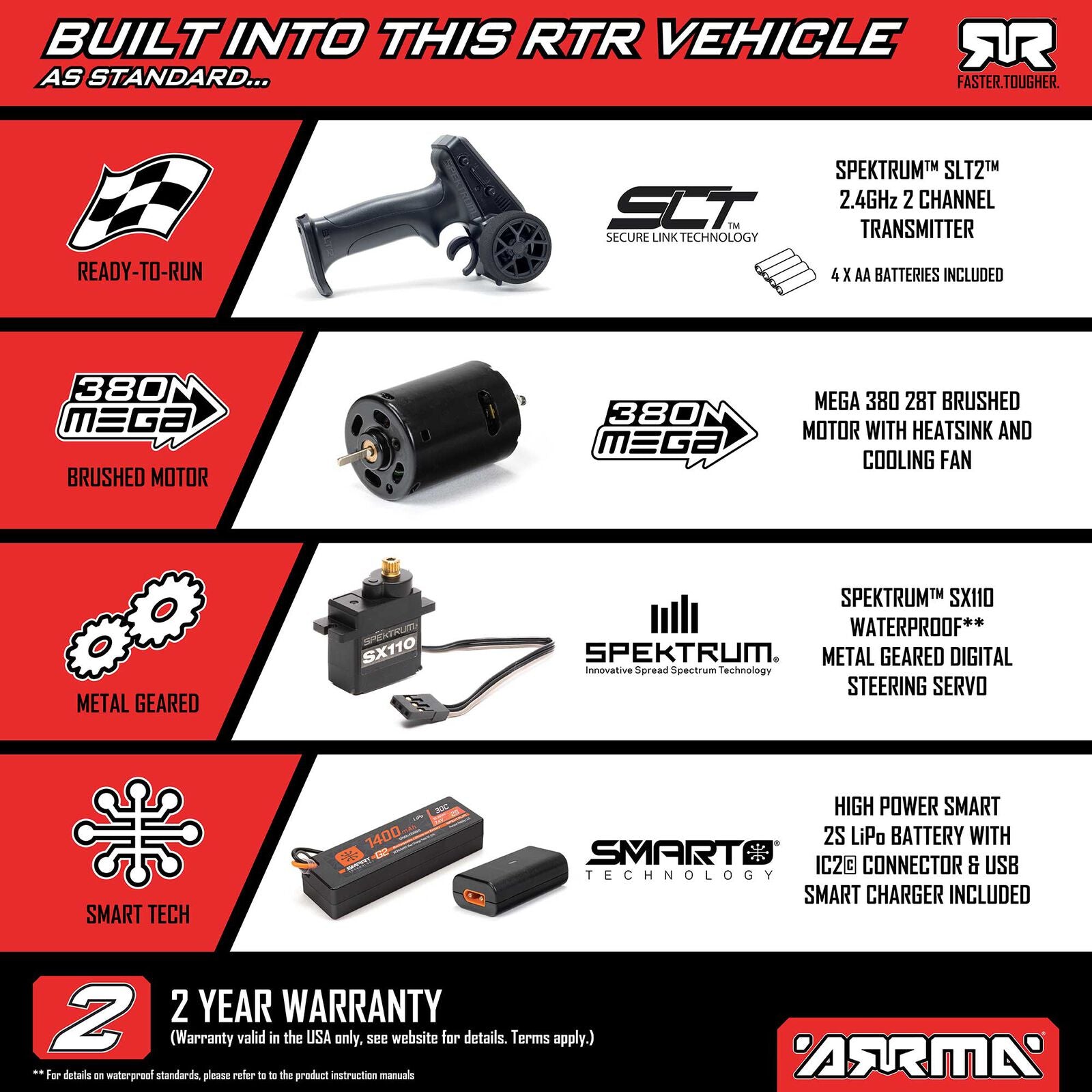 1/16 ARRMA MOJAVE GROM RTA Kit (Battery & Charger Included)