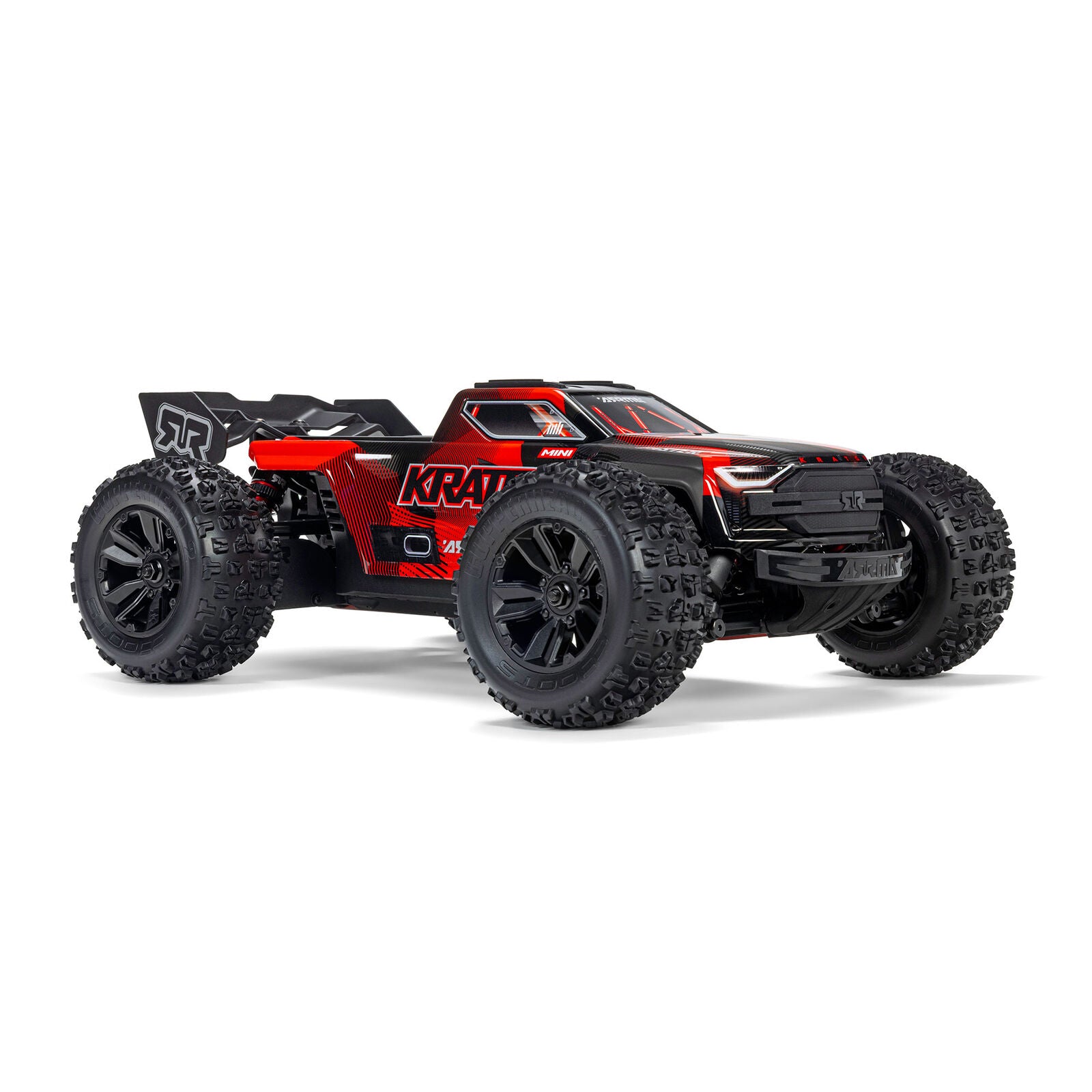 Arrma Mini Kraton 3S BLX 4X4 1/16 RTR Brushless Speed Monster Truck (Red/Blue) w/2.4GHz Radio, 3S LiPo Battery & Charger