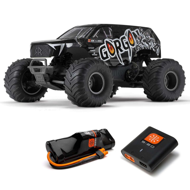 Arrma 1/10 GORGON 4X2 MEGA 550 Brushed Monster Truck Ready-To-Assemble Kit w/ Battery & Charger