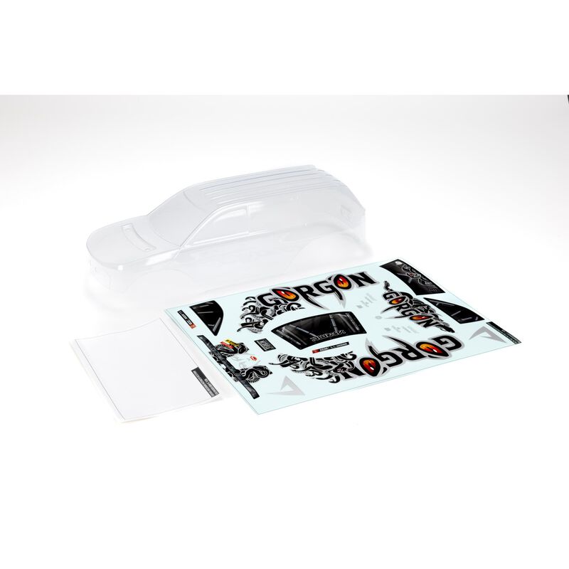 Arrma GORGON Clear Body w/ Decals & Window Masks