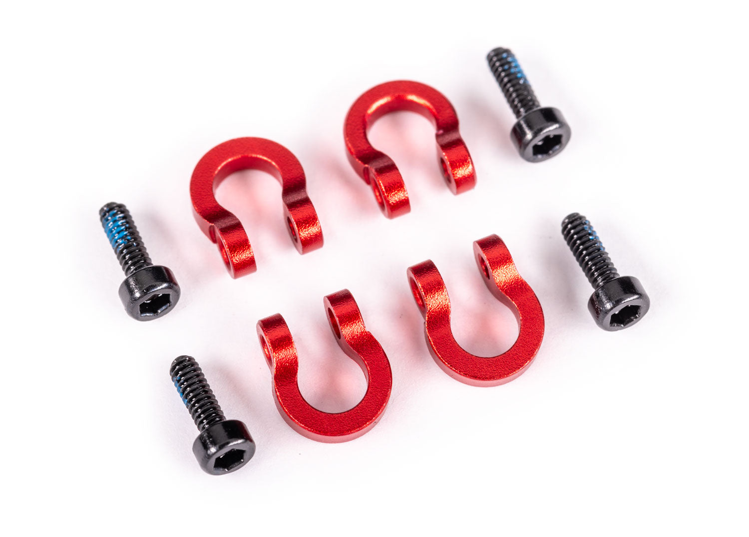 Traxxas TRX-4M Aluminum Bumper D-Rings (Red)