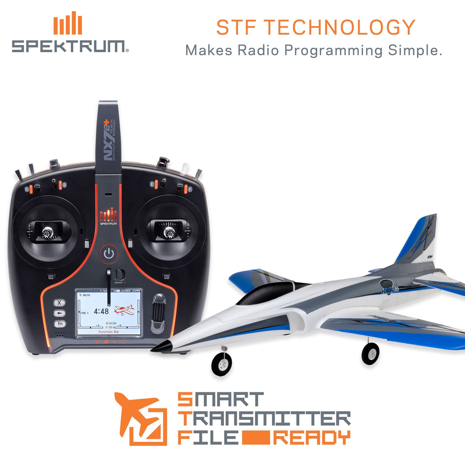 E-flite Habu SS (Super Sport) 50mm EDF Jet BNF Basic with AS3X+ and SAFE Select