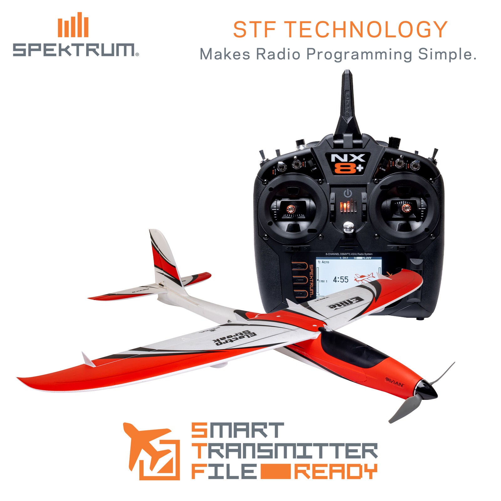 ElectroStreak 1.1m BNF Basic with AS3X+ and SAFE Select