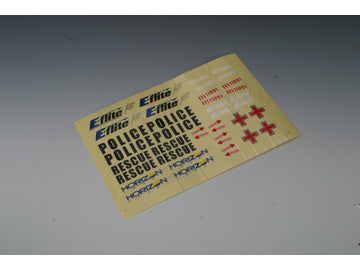 E-flite BCX Jet Ranger Decal Sheet