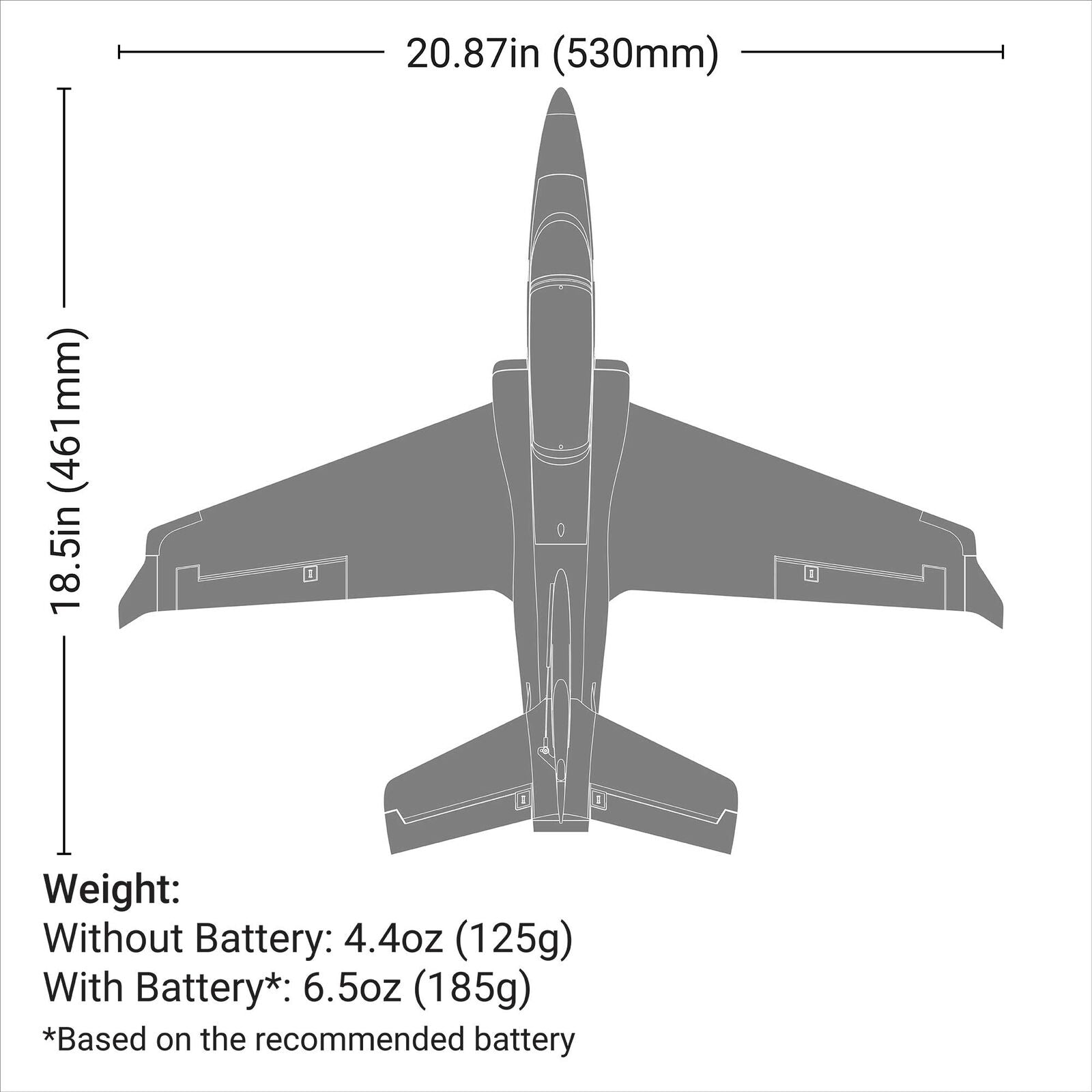 E-Flite UMX Viper 30mm EDF Jet BNF Basic with AS3X and SAFE Select