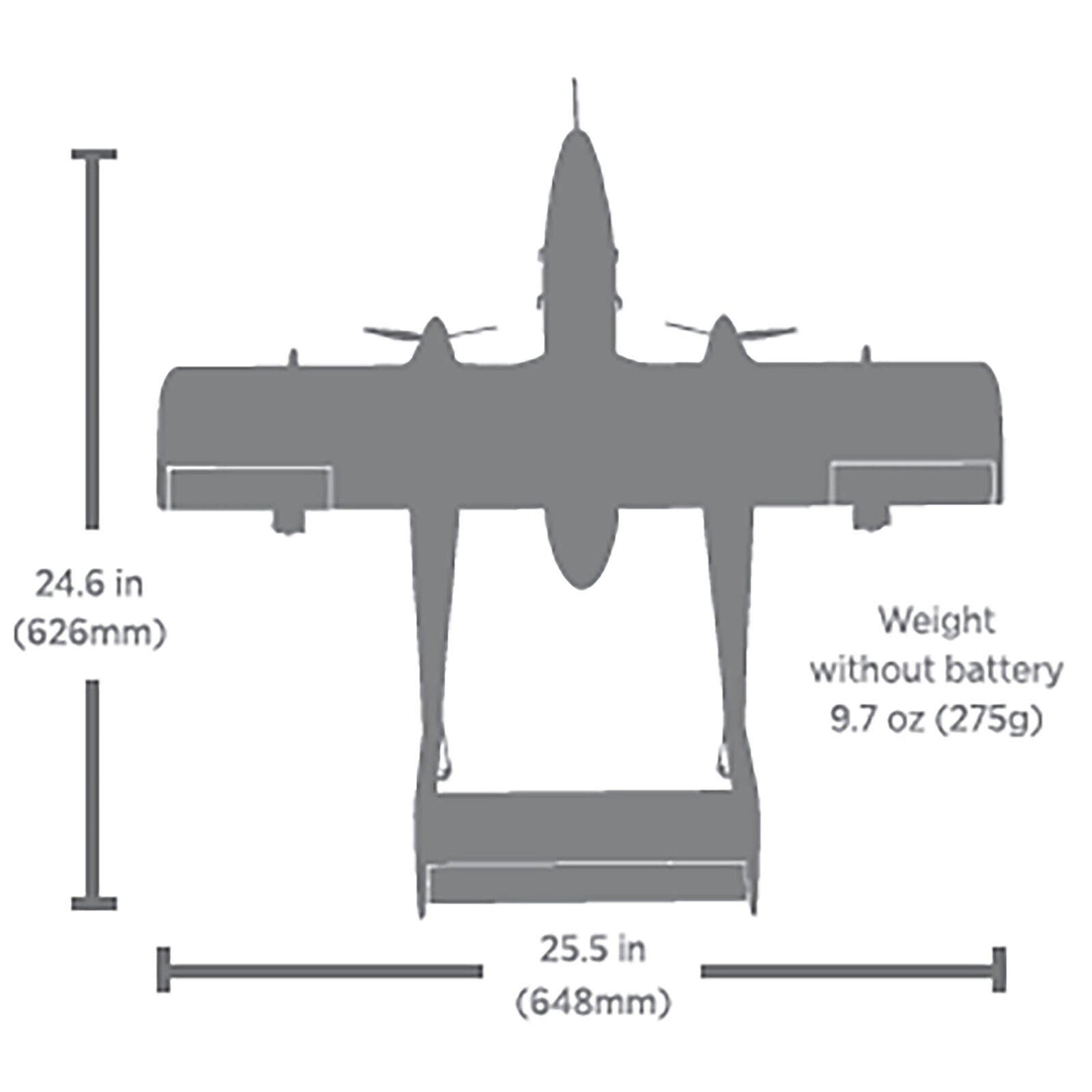 E-flite Micro OV-10 Bronco 645mm BNF Basic with AS3X and SAFE Select