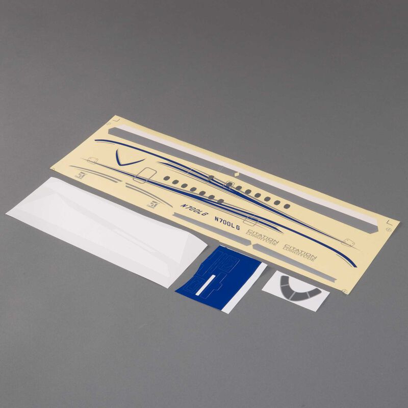 E-flite UMX Citation Longitude Decal Sheet