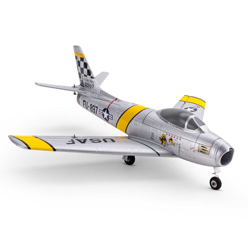 E-flite UMX F-86 Sabre 30mm EDF Jet BNF Basic w/ AS3X & SAFE Select