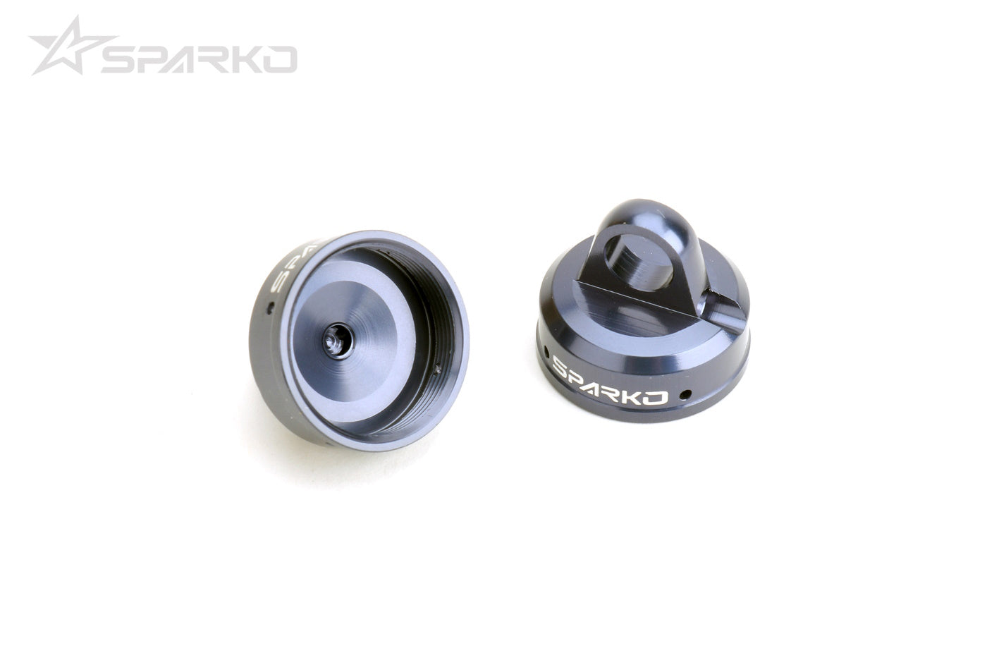 Sparko F8 7075 Aluminum Shock Caps Blue Grey
