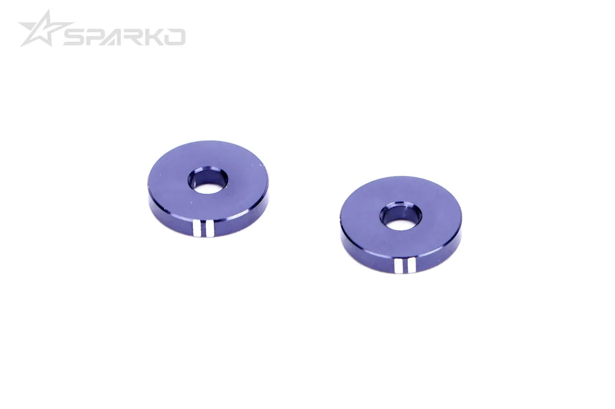 Sparko F8 Nitro SE 7075 Aluminum Shock Ball Stud Shim 2mm (2)