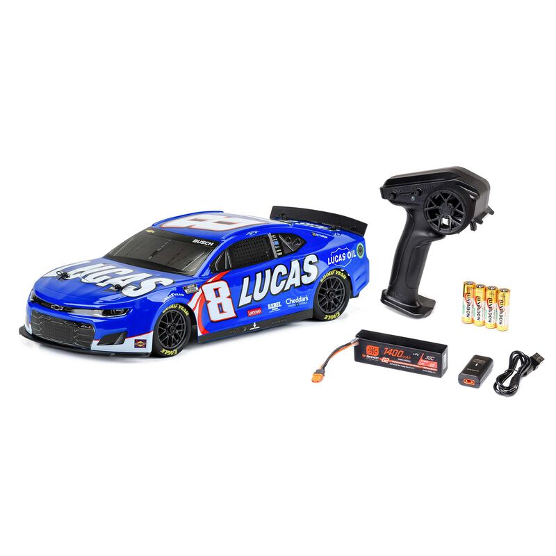 Losi Nascar RC Race Car 1/12 AWD RTR - Kyle Busch #8 Lucas Oil 2024 Chevy Camaro