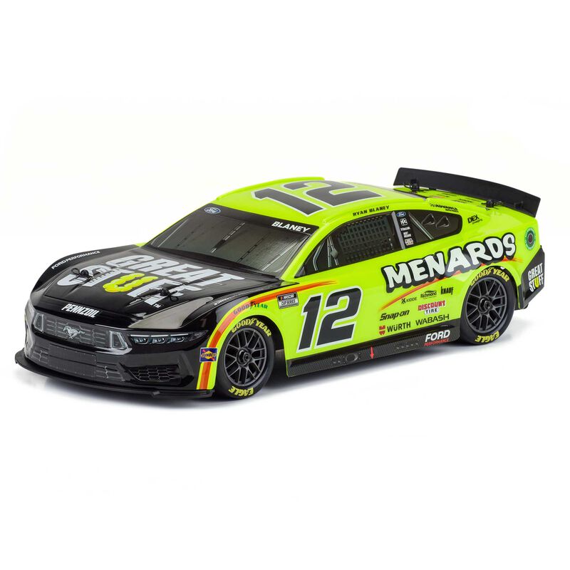 Losi Nascar RC Race Car 1/12 AWD RTR - Ryan Blaney #12 Menards 2024 Ford Mustang