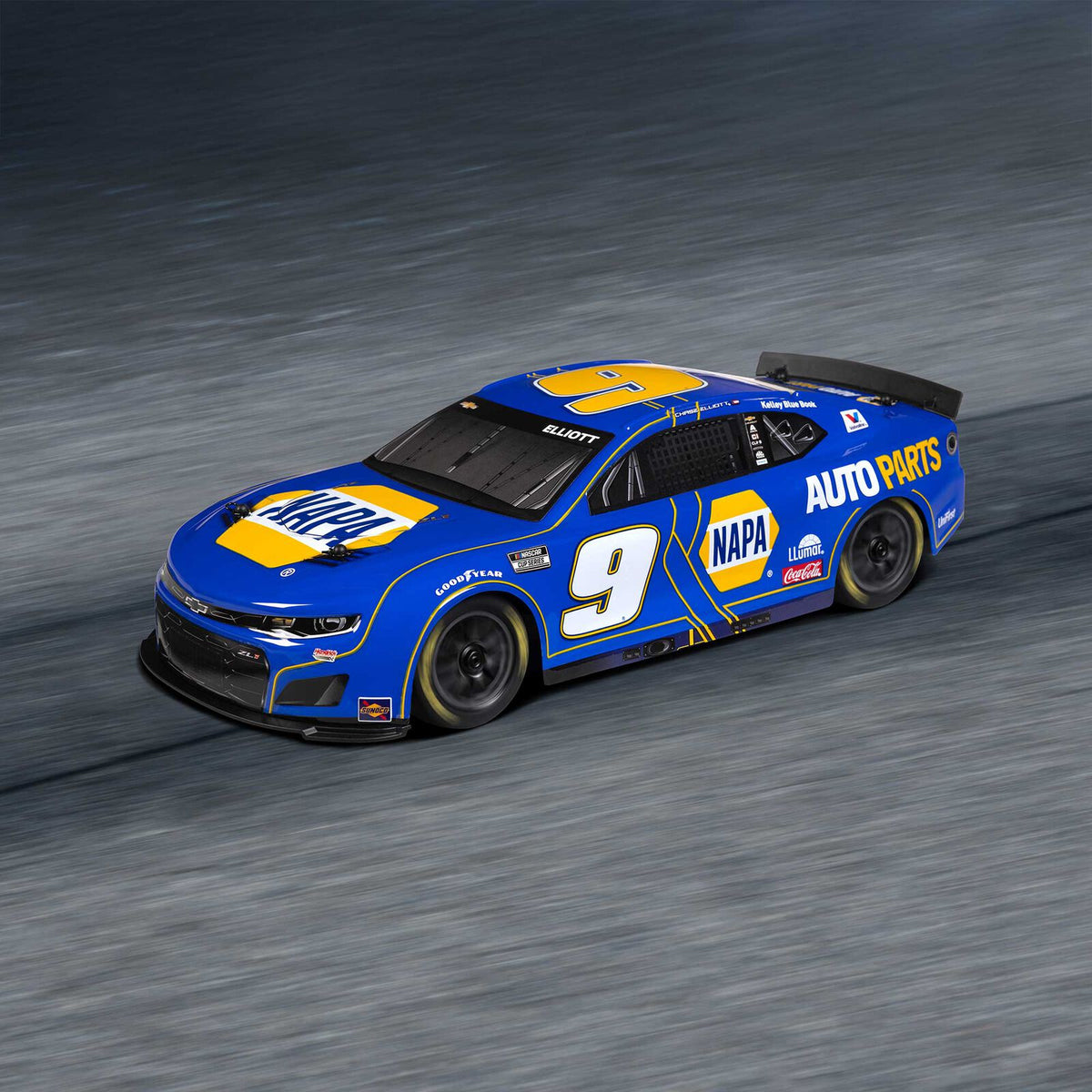 Losi 1/12 NASCAR RC Racecar Chase Elliot No. 9 NAPA 2025 Chevrolet Camaro ZL1 2S AWD RTR Brushed On-Road (Battery & Charger Included)