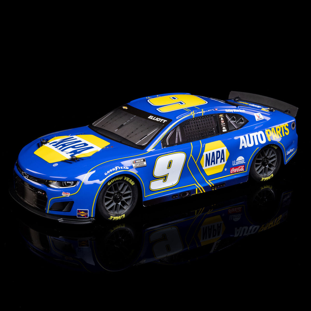 Losi 1/12 NASCAR RC Racecar Chase Elliot No. 9 NAPA 2025 Chevrolet Camaro ZL1 2S AWD RTR Brushed On-Road (Battery & Charger Included)