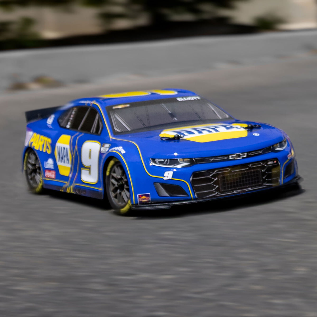 Losi 1/12 NASCAR RC Racecar Chase Elliot No. 9 NAPA 2025 Chevrolet Camaro ZL1 2S AWD RTR Brushed On-Road (Battery & Charger Included)