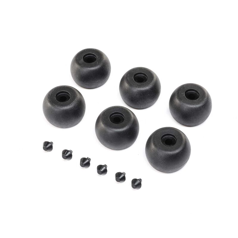 Losi Promoto-MX Lean Bar Wheels & Stops (6)