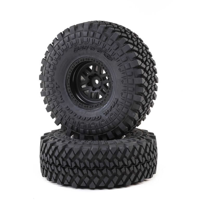 Losi Nitto Trail Grapplers Mounted on KMC Wheels (2) (Hammer Rey) LOS43053 *Clearance*