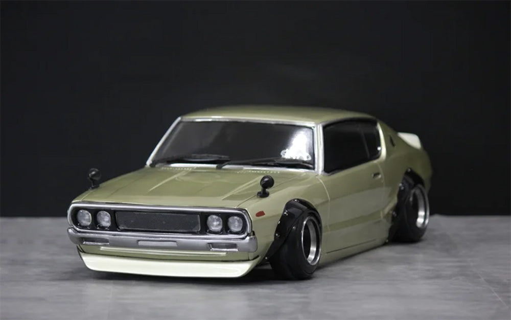 Pandora RC Nissan Skyline Kenmeri 2000GT-R KPGC110 Clear 1/10 Drift Body