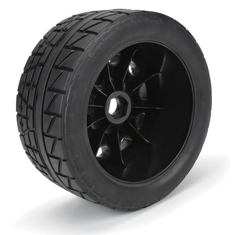 Pro-Line 1/6 Menace HP BELTED F/R 5.7" MT Tires Mounted 24mm Blk Raid (2)