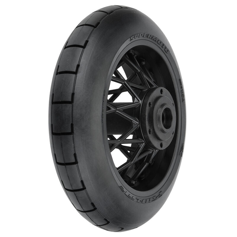 Pro-Line 1/4 Supermoto S3 Motorcycle Rear Tire MTD Black (1): PROMOTO-MX