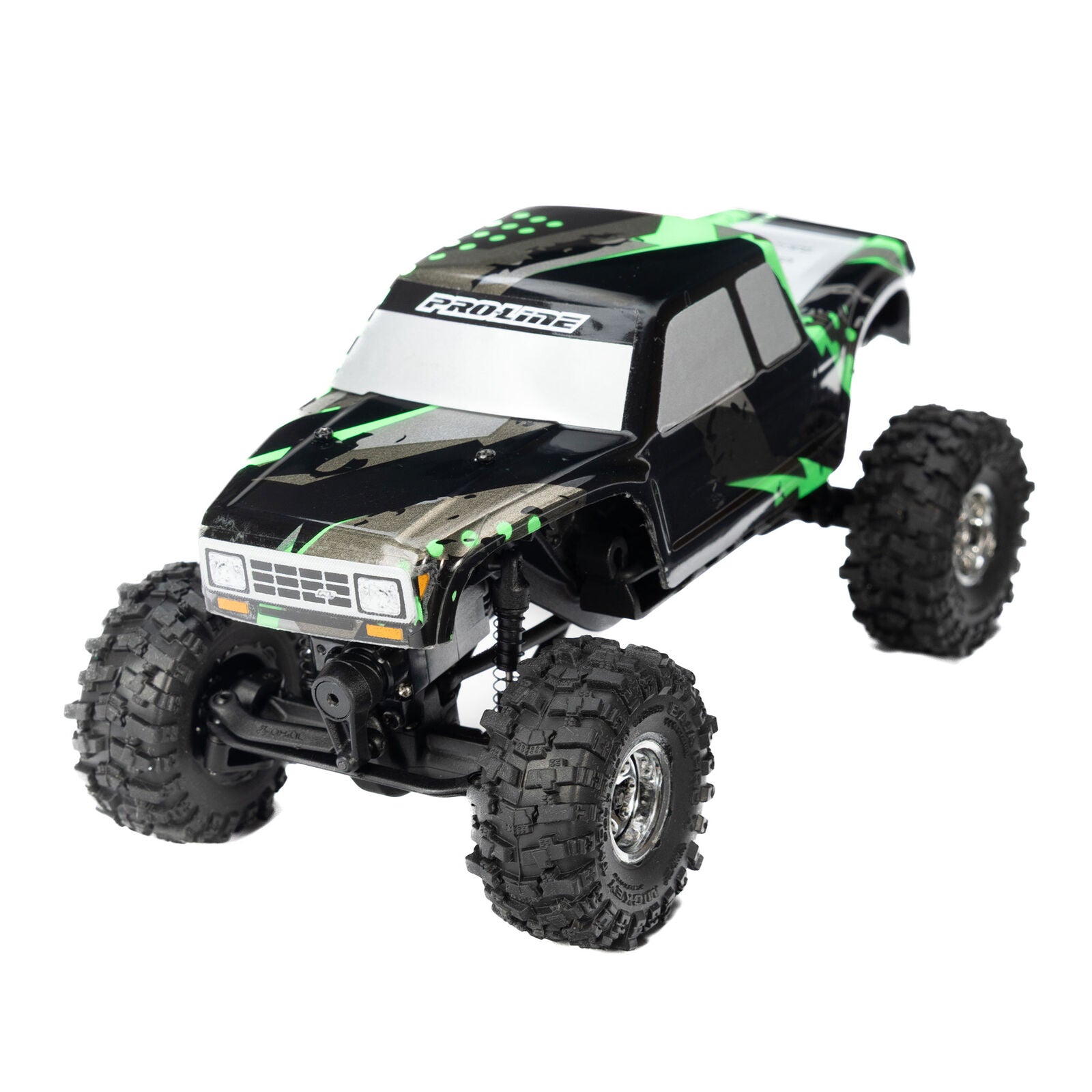 1/30 Baja Pro X Front/Rear Mounted Chrome Beast Tires (4): Axial SCX30