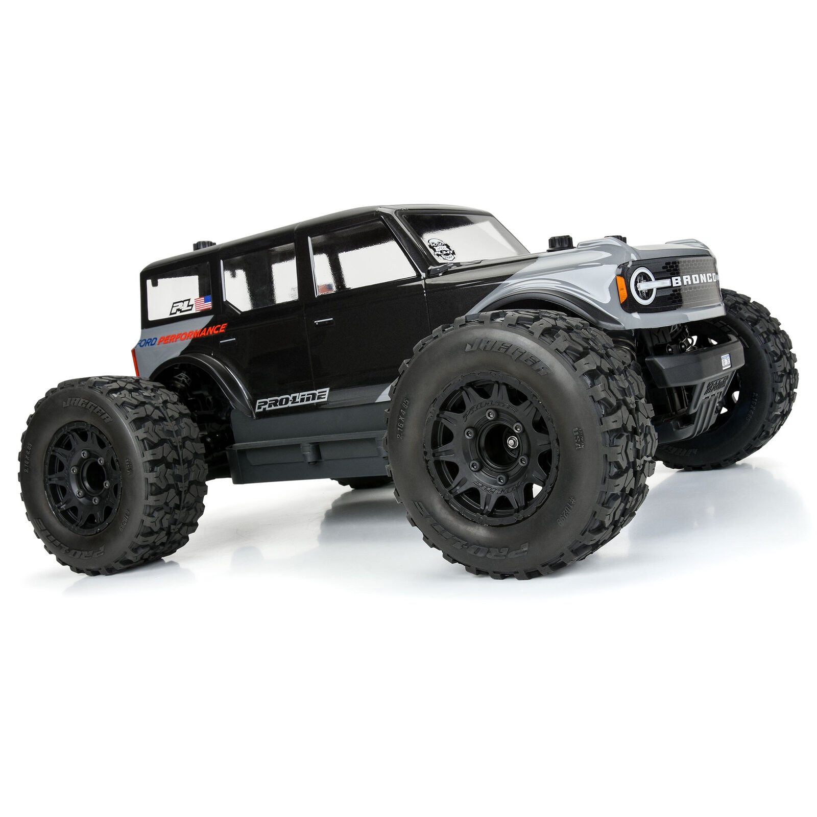 Pro-Line 1/10 Jaeger HP BELTED F/R 2.8" MT Tires MTD 12mm/14mm Black Raid (2)