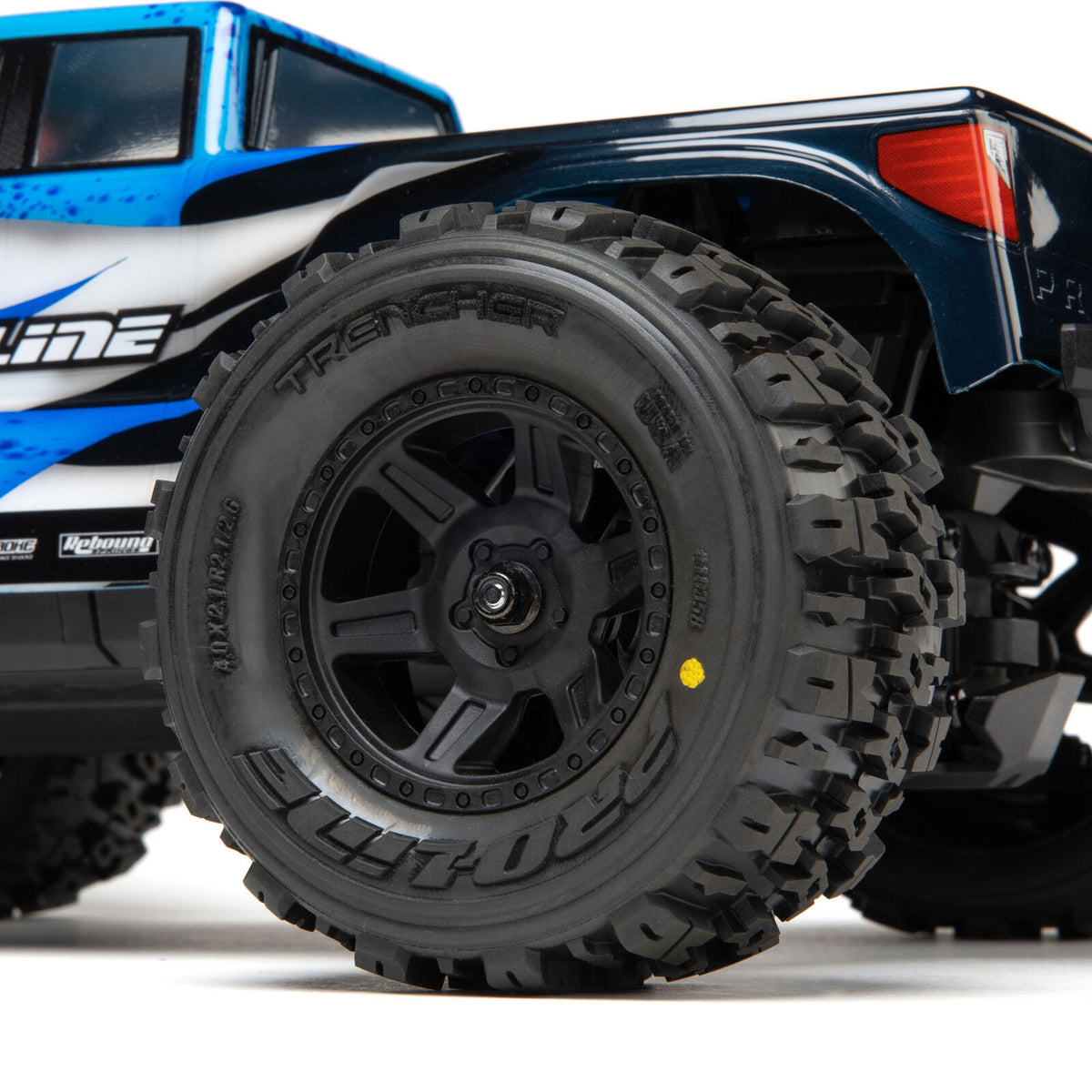 Pro-Line Racing 1/16 Trencher Front/Rear Tires Mounted Desperado 2.0 Wheels, 12mm Hex, Black (2): Traxxas Mini Maxx