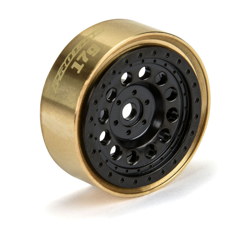 Pro-line 1/24 Rock Shooter Brass F/R 1.0" 7mm Crawler Wheels (2) (SCX24)