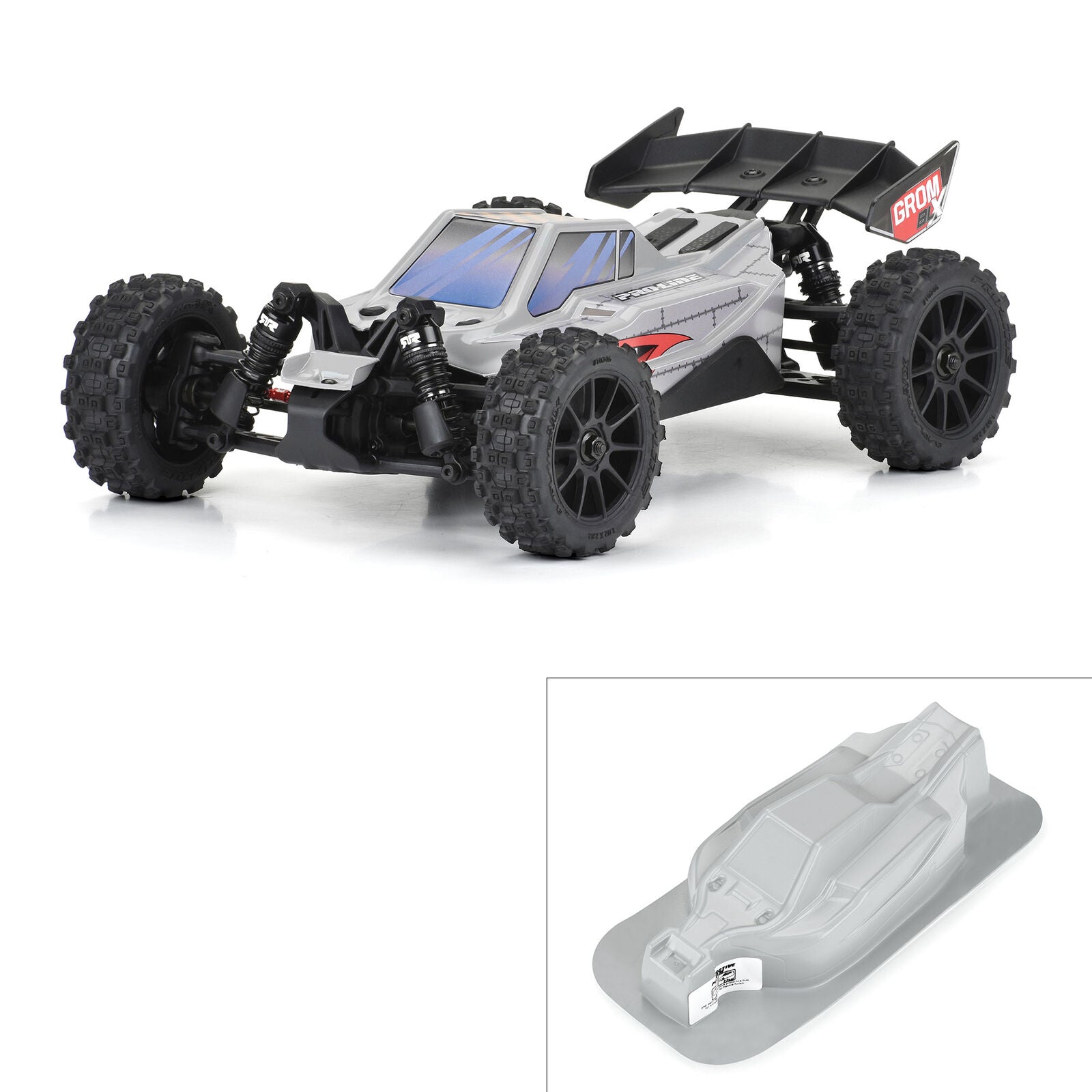 Pro-Line 1/14 Axis Tough-Color Gray Body: Typhon GROM PRO367114
