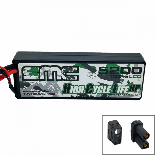 SMC HCL-HP 2S 7.4V 5200mAh 150C Hardcase Lipo Battery