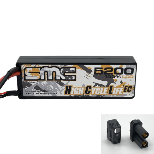 SMC HCL-EC 2S 7.4V 5200mAh 100C Hardcase LiPo Battery