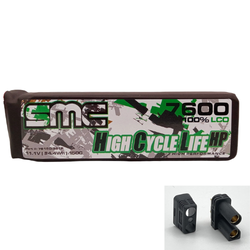 SMC HCL-HP 3S 11.1V 7600mAh 150C G10 Protection Plates LiPo Battery