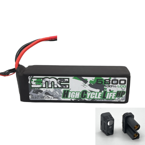 SMC HCL-HP 6S 22.2V 5800mAh 150C G10 Protection Plates LiPo Battery