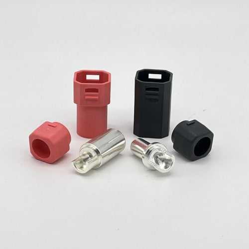 SMC AMASS SH8 8mm Bullet Connectors 1 Black Male & 1 Red Female (1ea)