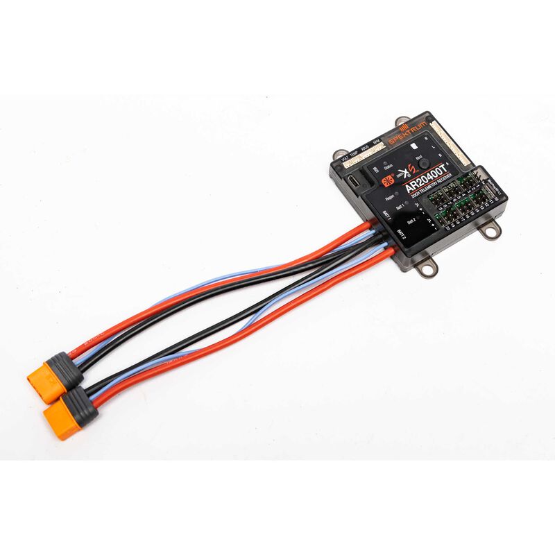 Spektrum AR20400T Receptor de telemetría PowerSafe de 20 canales