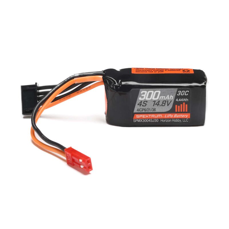 Spektrum RC 4S 14.8V 300mAh 30C LiPo Battery